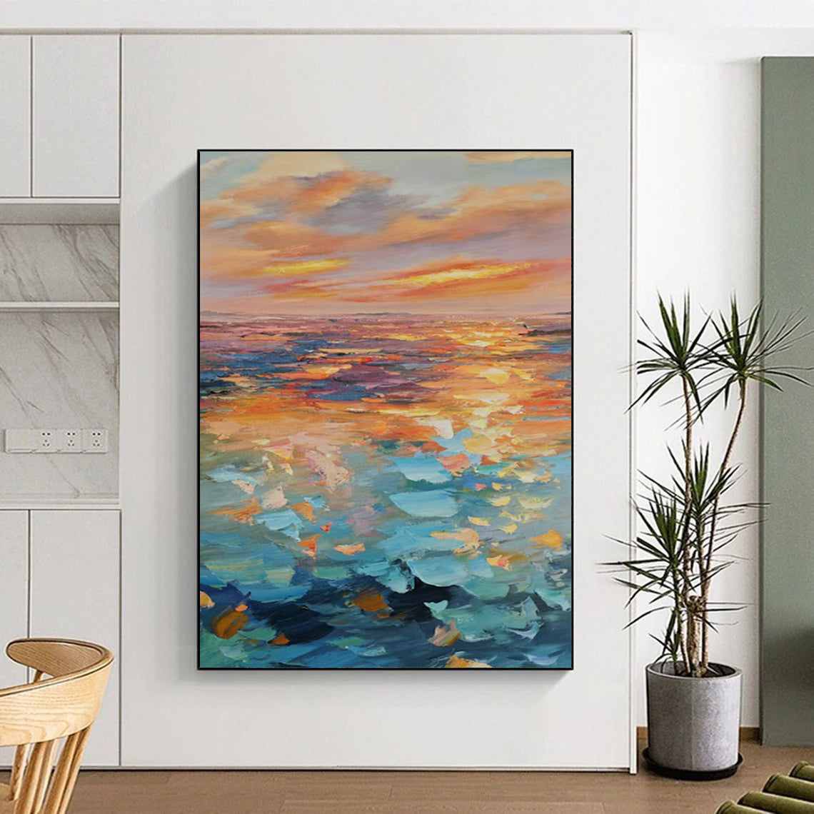 beach evening abstract coastal design 7